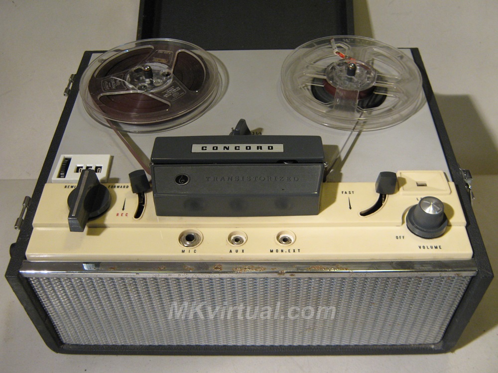 Concord 120 portable reel to reel tape recorder