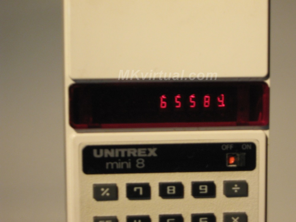 Unitrex Mini 8 electronic calculator